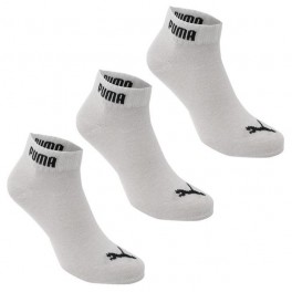 Puma 4 páry Ponožky kotníčkové bílé 410087
